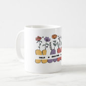 Aangepaste Nana en Kinder naam Shirt Moederdag Gif Koffiemok (Voorkant links)