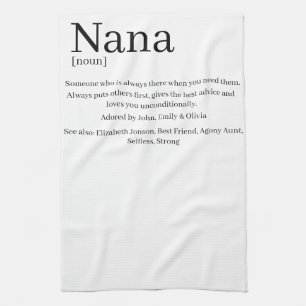 Aangepaste Nana Oma Oma Oma Definitie Theedoek