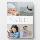 Aangepaste "Nanie" Kleinkinderen Fotocollage Fotoplaat (voorkant)