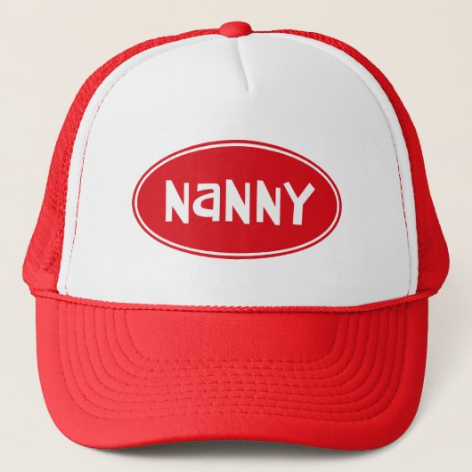 Aangepaste "NANNY" Trucker Hat Pet (Voorkant)