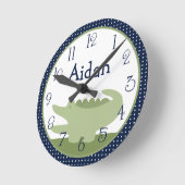 Aangepaste Nantucket Alligator-klok Ronde Klok (Hoek)