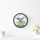 Aangepaste Nantucket Alligator-klok Ronde Klok (Huis)