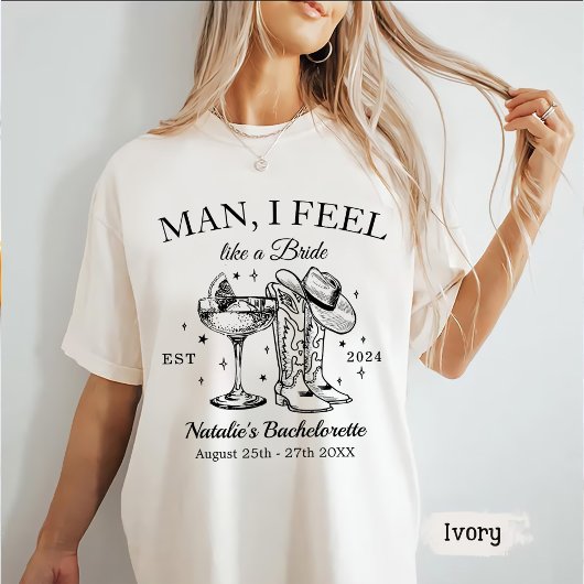 Aangepaste Nashville Bachelorette Party Mannen Ik T-shirt