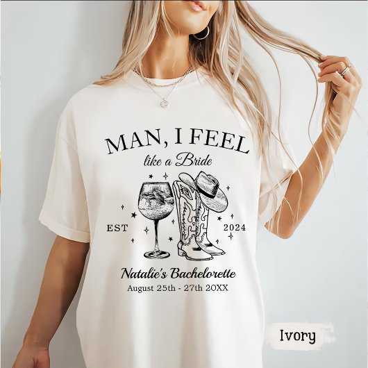 Aangepaste Nashville Bachelorette Party Mannen Ik T-shirt
