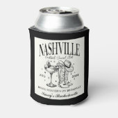 Aangepaste Nashville Bachelorette Rodeo Cocktail Blikjeskoeler (Blikje Achterkant)