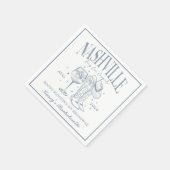 Aangepaste Nashville Bachelorette Rodeo Cocktail Servet (Hoek)