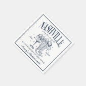 Aangepaste Nashville Bachelorette Rodeo Cocktail Servet (Hoek)