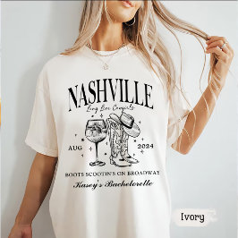 Aangepaste Nashville Bachelorette Rodeo Cocktail T-shirt