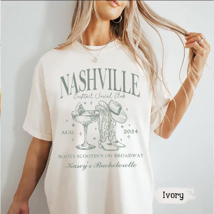 Aangepaste Nashville Bachelorette Rodeo Cocktail T-shirt
