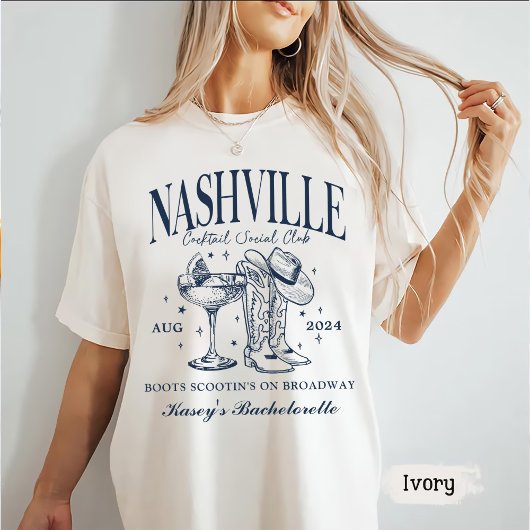 Aangepaste Nashville Bachelorette Rodeo Cocktail T-shirt