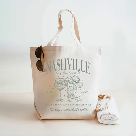 Aangepaste Nashville Bachelorette Rodeo Cocktail Tote Bag