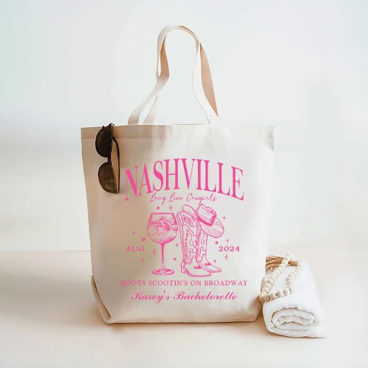 Aangepaste Nashville Bachelorette Rodeo Cocktail Tote Bag