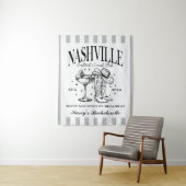 Aangepaste Nashville Bachelorette Rodeo Cocktail Wandkleed (In situ)