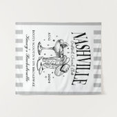 Aangepaste Nashville Bachelorette Rodeo Cocktail Wandkleed (Voorkant (horizontaal))