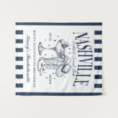 Aangepaste Nashville Bachelorette Rodeo Cocktail Wandkleed (Voorkant (horizontaal))