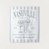 Aangepaste Nashville Bachelorette Rodeo Cocktail Wandkleed (Voorkant)