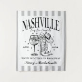 Aangepaste Nashville Bachelorette Rodeo Cocktail Wandkleed (Voorkant)