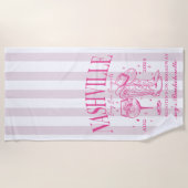 Aangepaste Nashville Bachelorette Rodeo Strandlake Strandlaken (Voorkant)