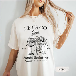Aangepaste Nashville vrijgezellenfeest Let's Go Gi T-shirt