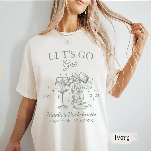 Aangepaste Nashville vrijgezellenfeest Let's Go Gi T-shirt