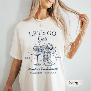 Aangepaste Nashville vrijgezellenfeest Let's Go Gi T-shirt