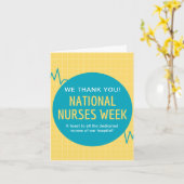 Aangepaste nationale verpleegweek kaart (Gele Bloem)