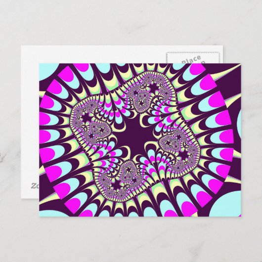 Aangepaste Native Paint Flower Ansichtkaart Briefkaart (Voorkant / Achterkant)