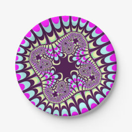 Aangepaste Native Paint Flower Papieren Borden Bordje