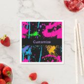 Aangepaste natte verfkleuren plash Napkins Servet (Insitu)