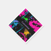 Aangepaste natte verfkleuren plash Napkins Servet (Hoek)