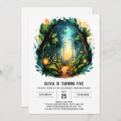 Aangepaste Natuur Adventure Woodland Verjaardag Kaart (Voorkant / Achterkant)