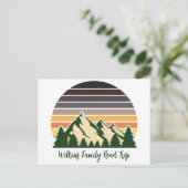 Aangepaste Natuur Familie Vakantie Groen Bos Briefkaart (Staand voorkant)