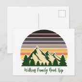 Aangepaste Natuur Familie Vakantie Groen Bos Briefkaart (Voorkant / Achterkant)