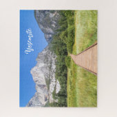 Aangepaste Natuur Groene Meadow Yosemite Legpuzzel (Verticaal)
