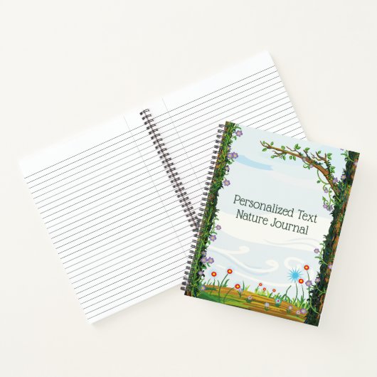 Aangepaste natuur Journal Notitieboek (Binnen)