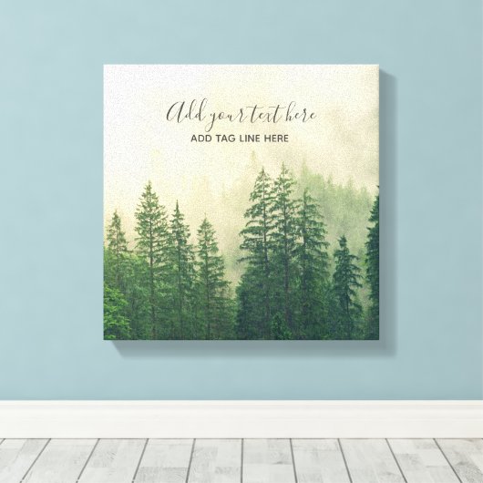 Aangepaste natuur liefhebbers bos huis decor pasge canvas afdruk (Insitu (Houten vloer))