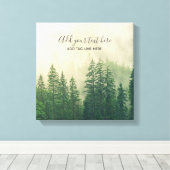 Aangepaste Natuur liefhebbers Forest Home Decor Pa Canvas Afdruk (Insitu (Houten vloer))