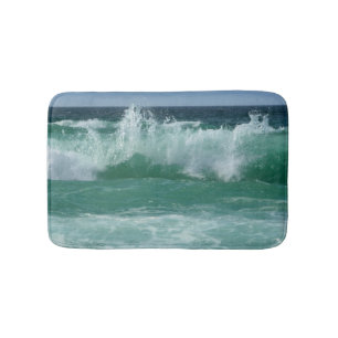 Aangepaste Natuur Seascape Beach Waves Sjabloon Kl Badmat