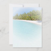 Aangepaste Natuur van het strand van Palms-Zee Zuu Notitiekaartje (Achterkant)