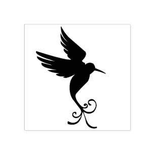 Aangepaste Natuur voor vreedzame vliegende kolibri Rubberstempel