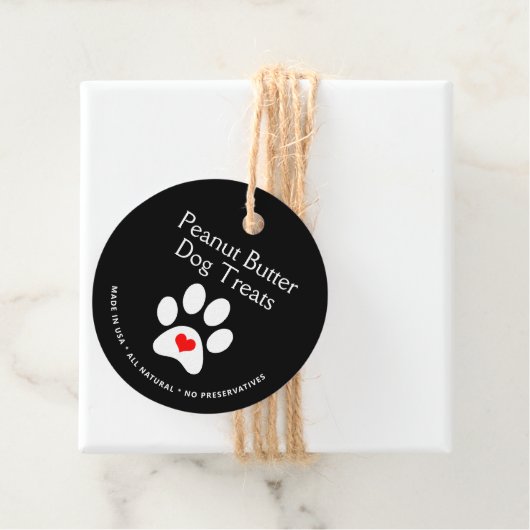 Aangepaste Natuurlijke Gourmet Hond Treat Prijs Bedankjes Labels (In situ)