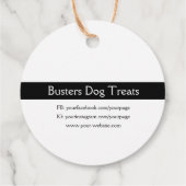 Aangepaste Natuurlijke Gourmet Hond Treat Prijs Bedankjes Labels (Achterkant)