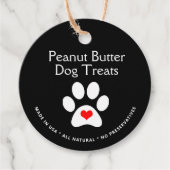 Aangepaste Natuurlijke Gourmet Hond Treat Prijs Bedankjes Labels (Voorkant)