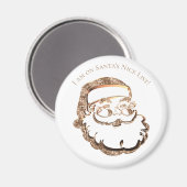Aangepaste naughty of lijst met kerstmannen van Ni Magneet (Voorkant / Achterkant)