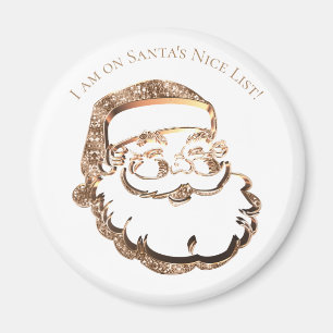 Aangepaste naughty of lijst met kerstmannen van Ni Magneet