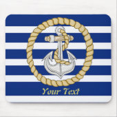 Aangepaste Nautical Anchor 3 Muismat (Voorkant)