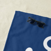 Aangepaste Nautical Anchor Beach Towel Strandlaken (In situ)