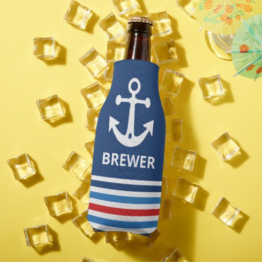 Aangepaste Nautical Anchor Bottle Cooler (Insitu Zomer)