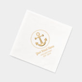 Aangepaste Nautical Anchor Folie Servetten (Links)