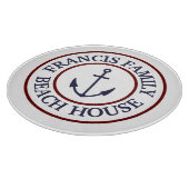 Aangepaste Nautical Anchor Logo-snijkaart Snijplank (Hoek)